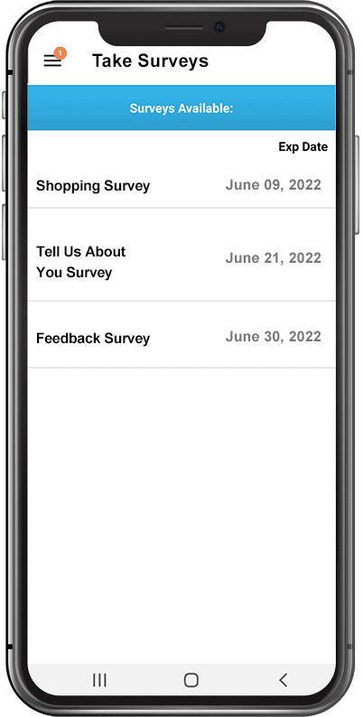 Take surveys and receive updates directly through the NCPMobile app.